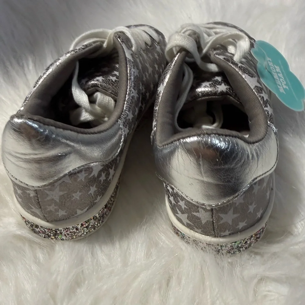 SO Kids Sneakers with Star Pattern - Gray and White